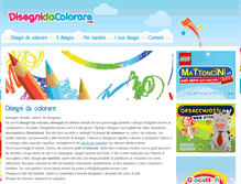 Tablet Screenshot of disegnidacolorare.com